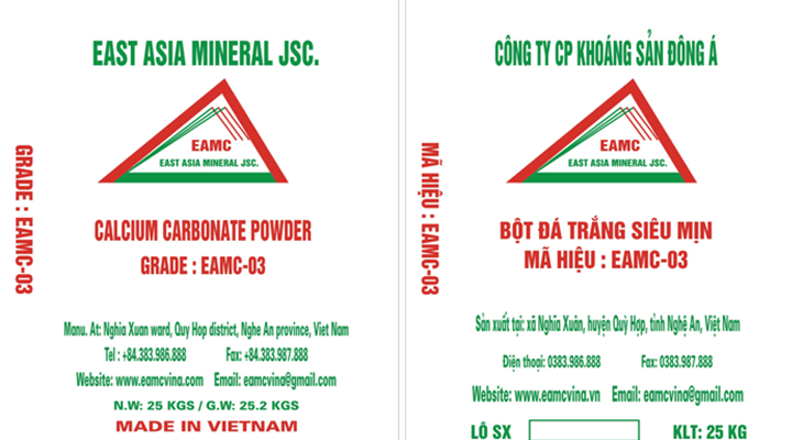 CaCO3 Calcium Carbonate Ultrafine Powder EAMC-03